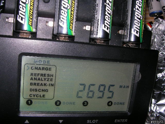 3號低自放電池內容量實測