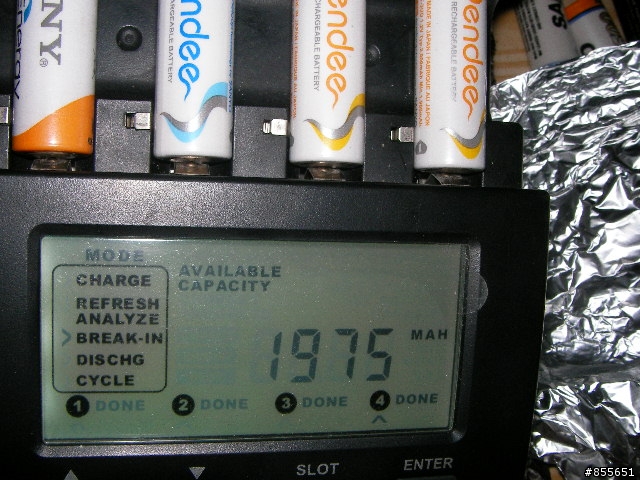3號低自放電池內容量實測