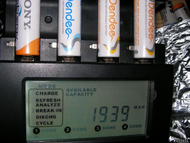 3號低自放電池內容量實測
