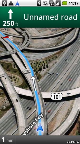 [Google Maps 進化] Google Maps Navigation for Android 2.0 (免費導航軟體)