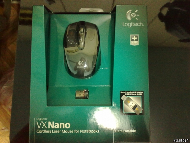 羅技產品售後服務不錯,雖然貴點但我覺得值得~我的VX Nano回來了~