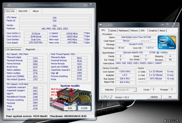 [私開箱] 華碩 ASUS UL80VT @ 我家客廳...不專業測試Turbo33小超頻功能！