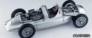 模型車收藏分享[002-CMC-M027, 1/18, Auto-Union Typ D, 1938]