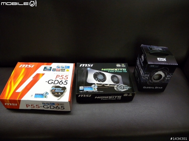 [開箱]被雷劈中!!!!!我抽中微星官網活動的組合包啦!!!!!P55-GD65+250GTS+全球之星風扇