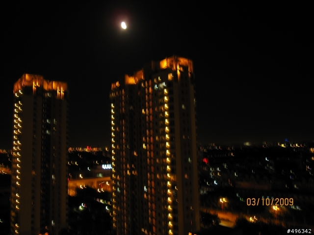 中秋月夜及烟花