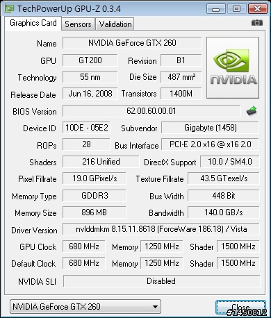 地表最強GTX 260—技嘉「超級超頻版」GTX 260開箱實錄