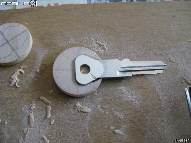 [DIY]手工木製機車鑰匙柄