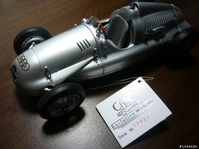 模型車收藏分享[002-CMC-M027, 1/18, Auto-Union Typ D, 1938]