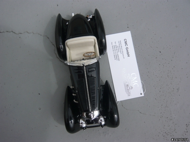 模型車收藏分享[011-CMC-M001, 1/24, Mercedes-Benz SSK, 1930, Black Prince of Count Trossi]