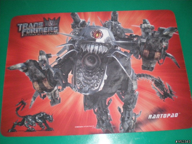 純分享敗家的東西~變形金剛鼠墊