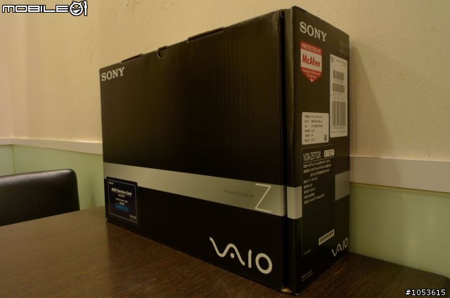 今天入手了Sony VAIO Z57 藍光燒錄機版本（2009 / 10 / 25 / 更新Windows 體驗指數分享）