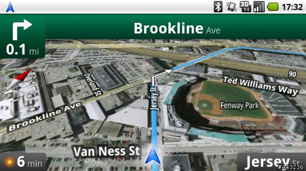 [Google Maps 進化] Google Maps Navigation for Android 2.0 (免費導航軟體)