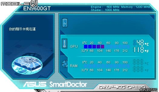 老卡NE9600GT降頻慢慢跑(搭配EPU)