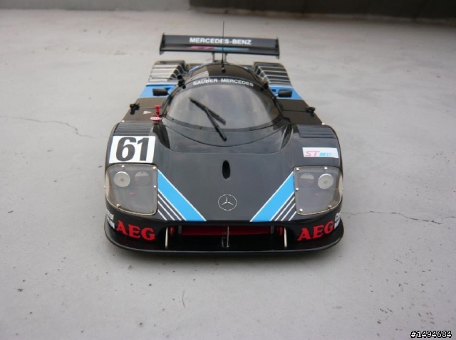 模型車收藏分享[018-Exoto-RLG19190, 1/18, Sauber-Mercedes C9 #61, 1988]