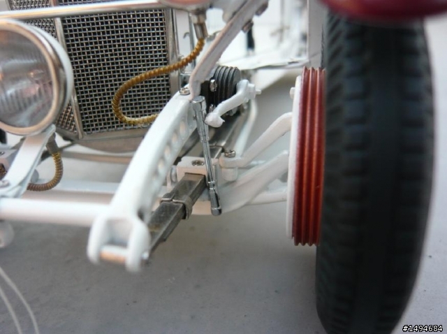 模型車收藏分享[004-CMC-M055, 1/18, Mercedes-Benz SSKL, Mille Miglia, 1931（白象）]