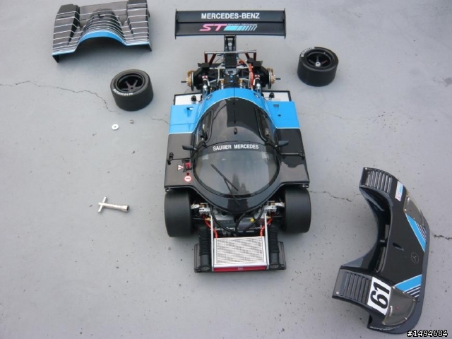 模型車收藏分享[018-Exoto-RLG19190, 1/18, Sauber-Mercedes C9 #61, 1988]