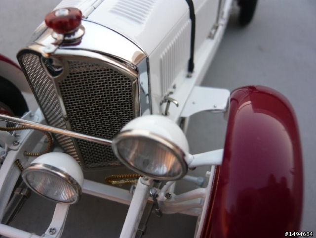 模型車收藏分享[004-CMC-M055, 1/18, Mercedes-Benz SSKL, Mille Miglia, 1931（白象）]