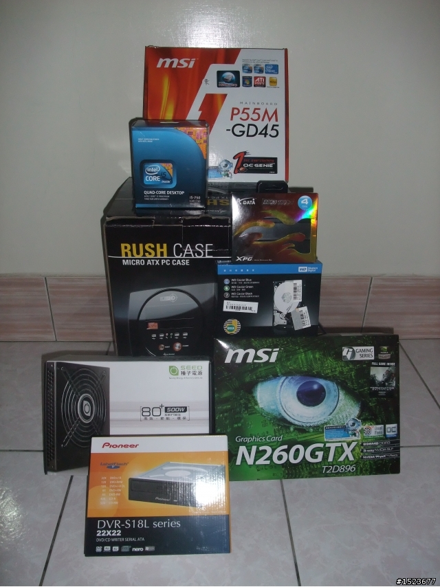 (分享)i5 750 今天剛組裝新機"圖多"