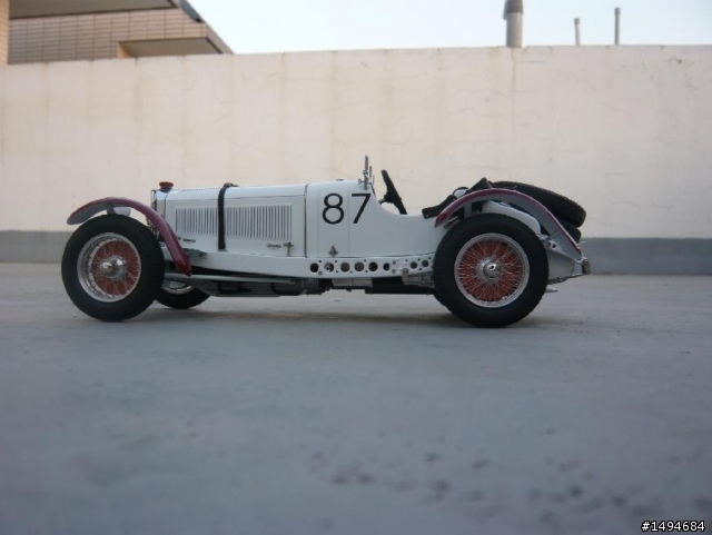模型車收藏分享[004-CMC-M055, 1/18, Mercedes-Benz SSKL, Mille Miglia, 1931（白象）]
