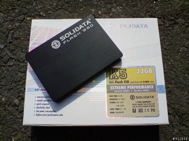 [分享]很少人分享的 SOLIDATA SSD 2.5" K5-32 32G (SLC) 64MB Cache