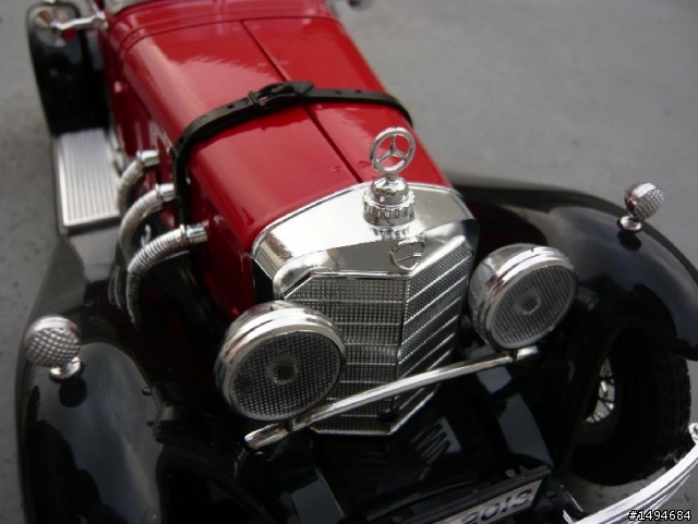 模型車收藏分享[004-CMC-M055, 1/18, Mercedes-Benz SSKL, Mille Miglia, 1931（白象）]