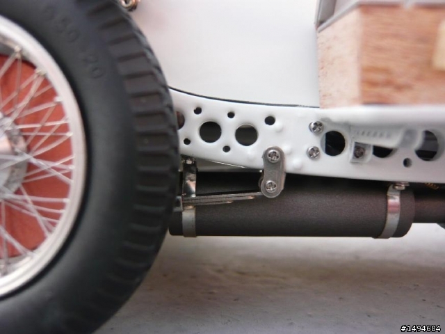 模型車收藏分享[004-CMC-M055, 1/18, Mercedes-Benz SSKL, Mille Miglia, 1931（白象）]