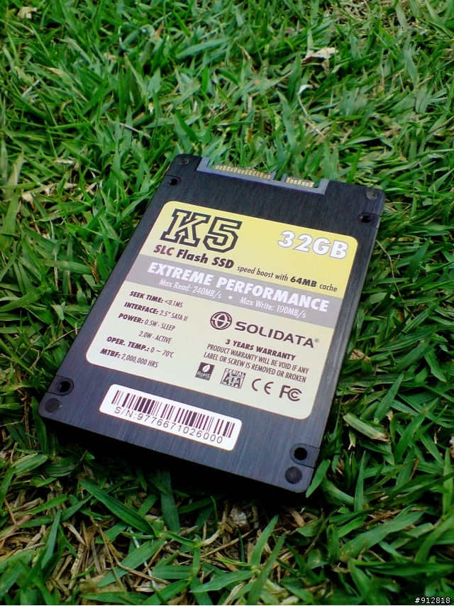 [分享]很少人分享的 SOLIDATA SSD 2.5" K5-32 32G (SLC) 64MB Cache