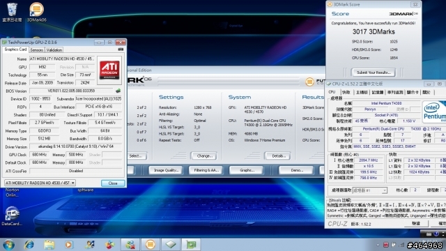 請問各位的5738zg 3dmark06的分數