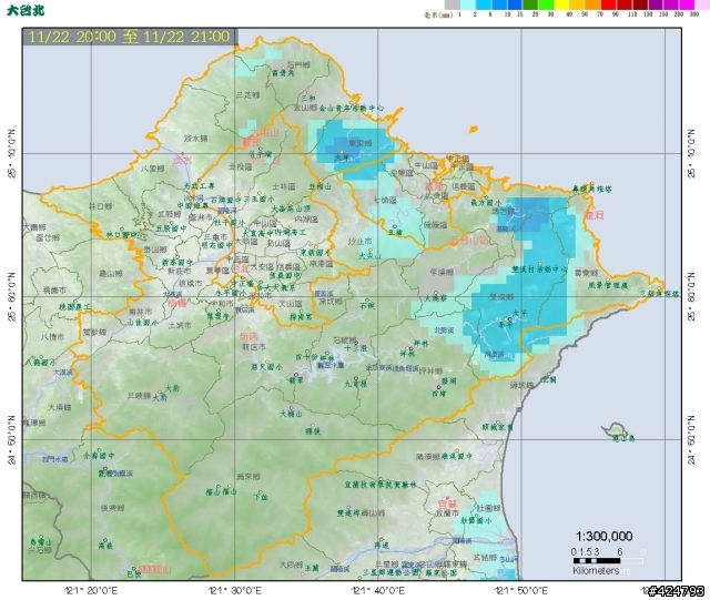 <心得分享>由中央氣象局網站看台灣各地下雨狀況