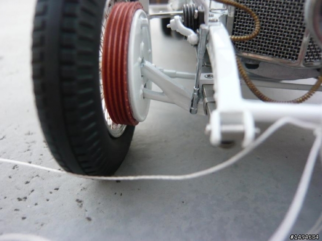 模型車收藏分享[004-CMC-M055, 1/18, Mercedes-Benz SSKL, Mille Miglia, 1931（白象）]