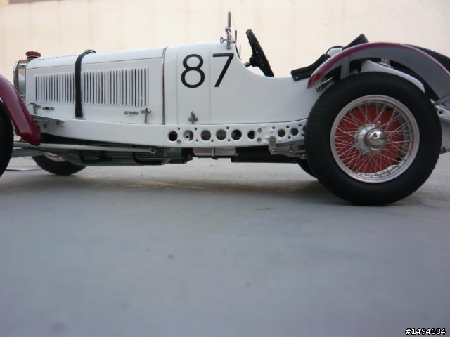 模型車收藏分享[004-CMC-M055, 1/18, Mercedes-Benz SSKL, Mille Miglia, 1931（白象）]