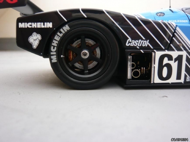 模型車收藏分享[018-Exoto-RLG19190, 1/18, Sauber-Mercedes C9 #61, 1988]