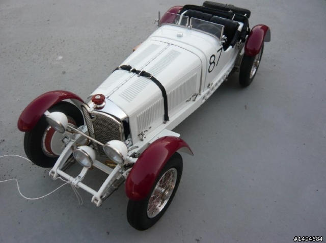 模型車收藏分享[004-CMC-M055, 1/18, Mercedes-Benz SSKL, Mille Miglia, 1931（白象）]