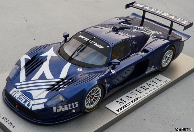 模型車收藏分享[005-BBR-P1802, 1/18, Maserati MC12 Geneve Motor Show 2004]