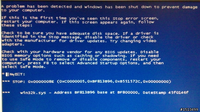 Windows XP 藍底白字~請高手幫我看看是哪裡出了問題好嗎?