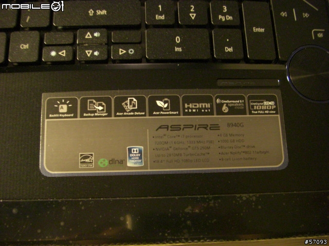 [開箱分享]Core i7 加持的acer Aspire 8940G