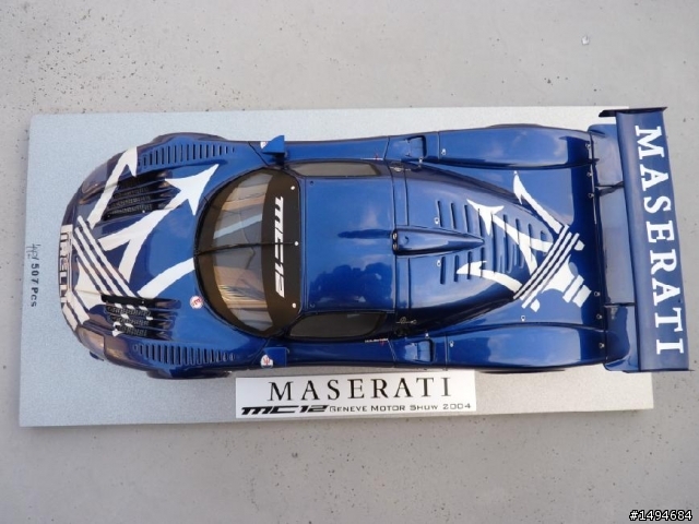 模型車收藏分享[005-BBR-P1802, 1/18, Maserati MC12 Geneve Motor Show 2004]