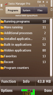 回收記憶體 Swiss Manager Pro S60 發表了
