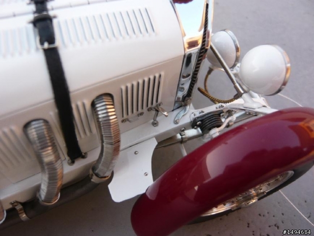 模型車收藏分享[004-CMC-M055, 1/18, Mercedes-Benz SSKL, Mille Miglia, 1931（白象）]