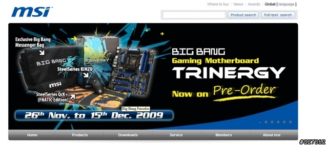 頂級遊戲品牌開催 挑戰龍頭地位 MSI 推出BIG BANG系列主板 預購中