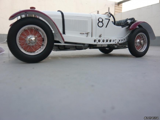 模型車收藏分享[004-CMC-M055, 1/18, Mercedes-Benz SSKL, Mille Miglia, 1931（白象）]