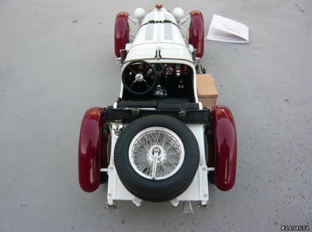 模型車收藏分享[004-CMC-M055, 1/18, Mercedes-Benz SSKL, Mille Miglia, 1931（白象）]