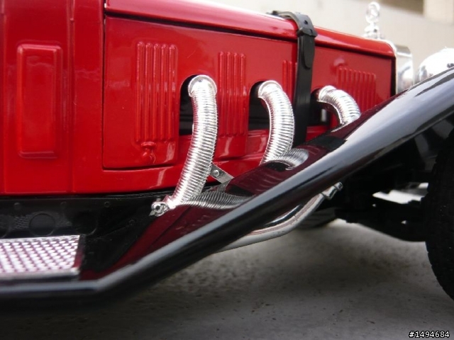 模型車收藏分享[004-CMC-M055, 1/18, Mercedes-Benz SSKL, Mille Miglia, 1931（白象）]