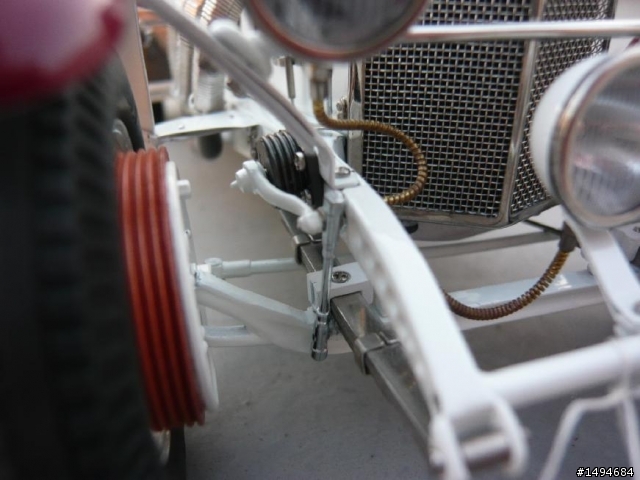 模型車收藏分享[004-CMC-M055, 1/18, Mercedes-Benz SSKL, Mille Miglia, 1931（白象）]