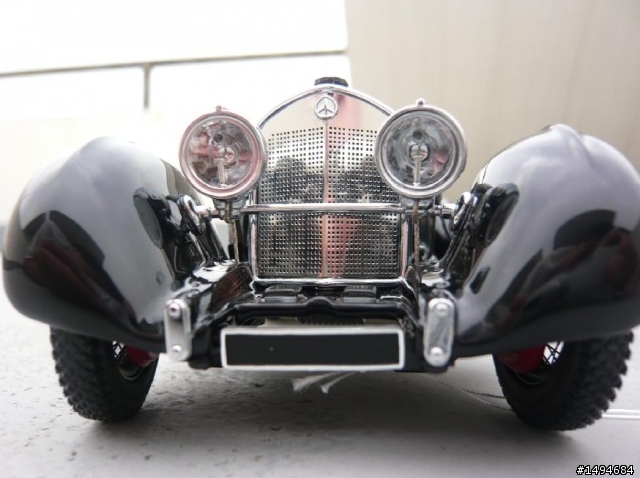 模型車收藏分享[011-CMC-M001, 1/24, Mercedes-Benz SSK, 1930, Black Prince of Count Trossi]