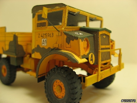 [3D紙模] 1:50 Chevrolet CWT-15 軍用卡車