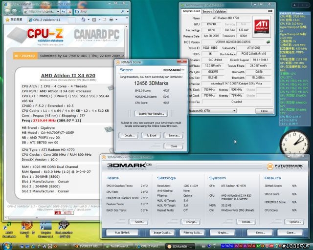 [超頻測試] 把Athlon II X4 620超上3.72GHz