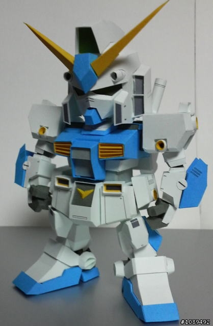 氣樂冒險的SD NT-1 Gundam Alex紙模
