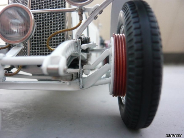 模型車收藏分享[004-CMC-M055, 1/18, Mercedes-Benz SSKL, Mille Miglia, 1931（白象）]