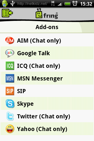 [分享] 小綠頭 fring – 聊天、Skype、SIP通話軟體 (新版中文Chat已正常)